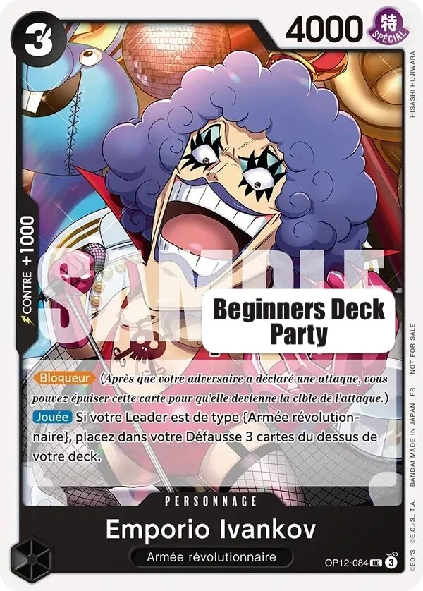 Carte One Piece anglaise Emporio.Ivankov OP12-084 UC