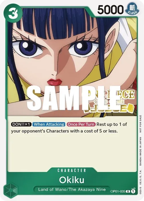 Carte One Piece anglaise OP01-035 Okiku