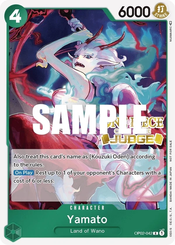 Carte One Piece anglaise Yamato OP02-042 R