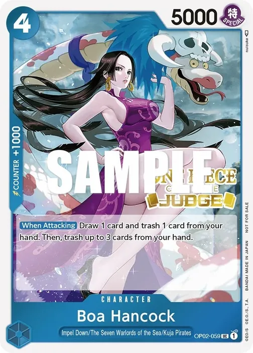 Carte One Piece anglaise OP02-059 Boa Hancock