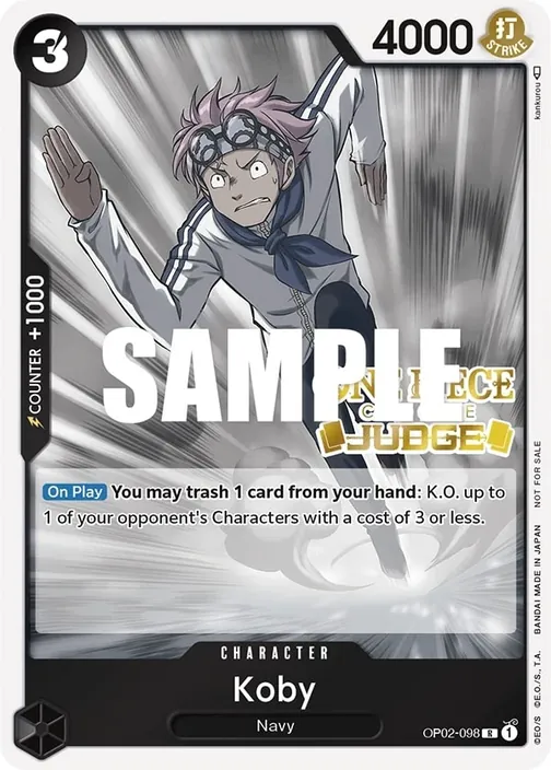 Carte One Piece anglaise OP02-098 Koby