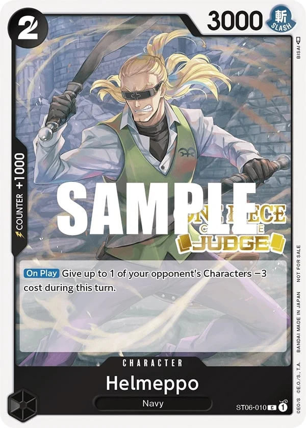 Carte One Piece anglaise Helmeppo ST06-010 C