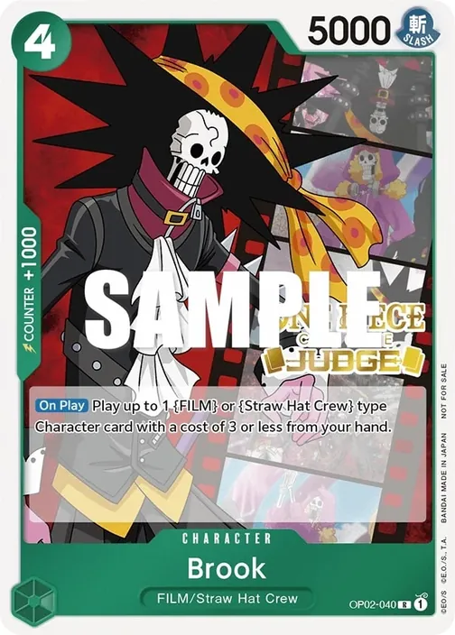 Carte One Piece anglaise OP02-040 Brook