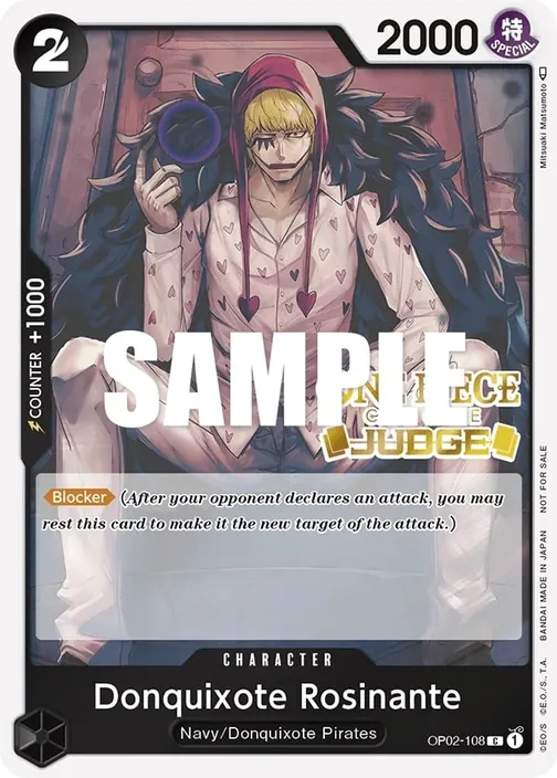 Carte One Piece anglaise OP02-108 Donquixote Rosinante