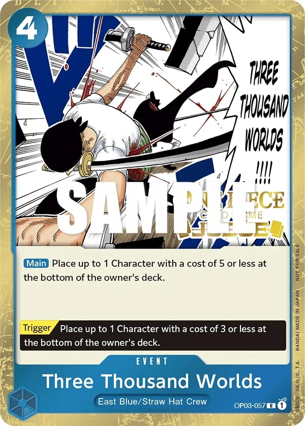 Carte One Piece anglaise Three Thousand Worlds OP03-057 R