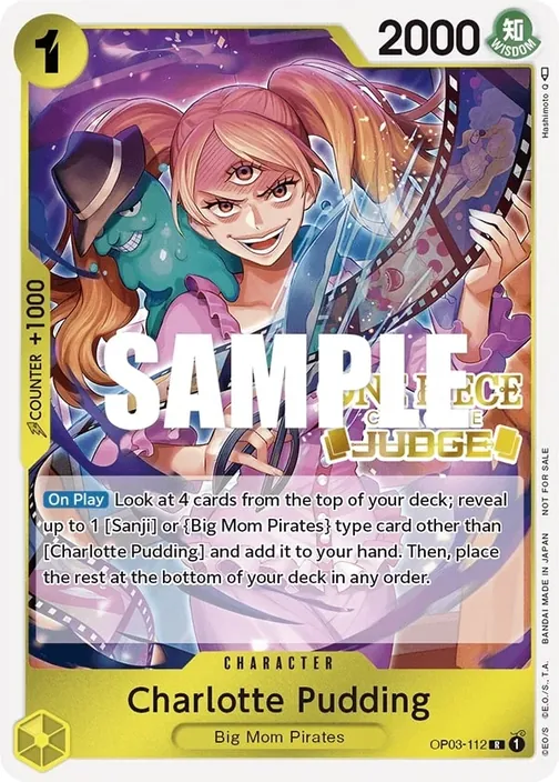 Carte One Piece anglaise OP03-112 Charlotte Pudding