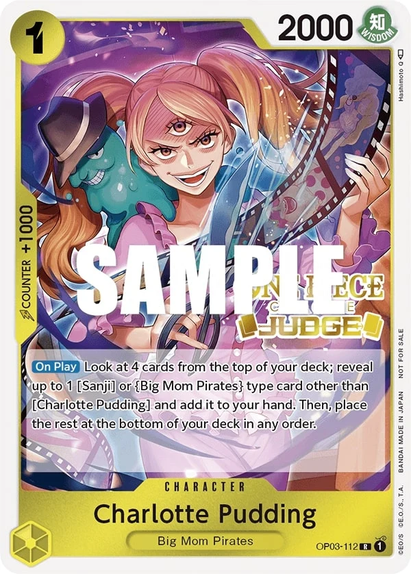 Carte One Piece anglaise Charlotte Pudding OP03-112 R
