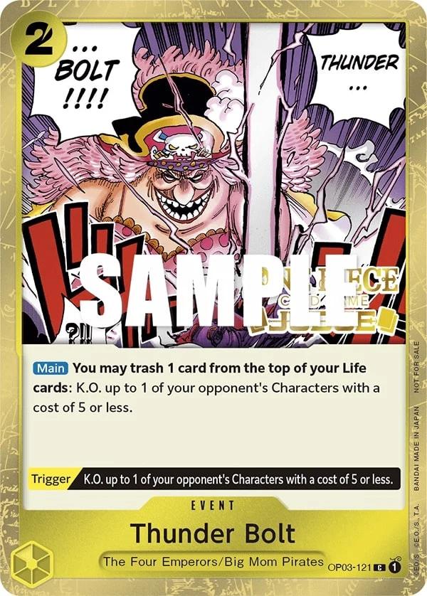 Carte One Piece anglaise Thunder Bolt OP03-121 C