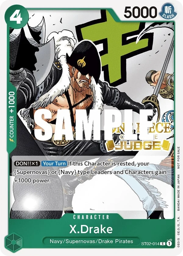 Carte One Piece anglaise X.Drake ST02-014 C