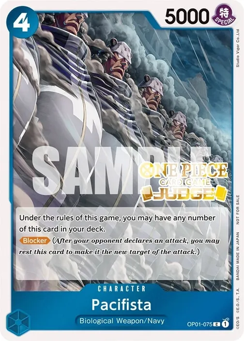 Carte One Piece anglaise OP01-075 Pacifista