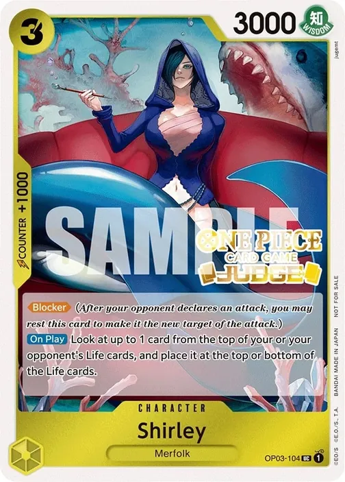 Carte One Piece anglaise OP03-104 Shirley