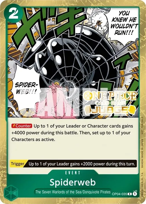 Carte One Piece anglaise OP04-035 Spiderweb