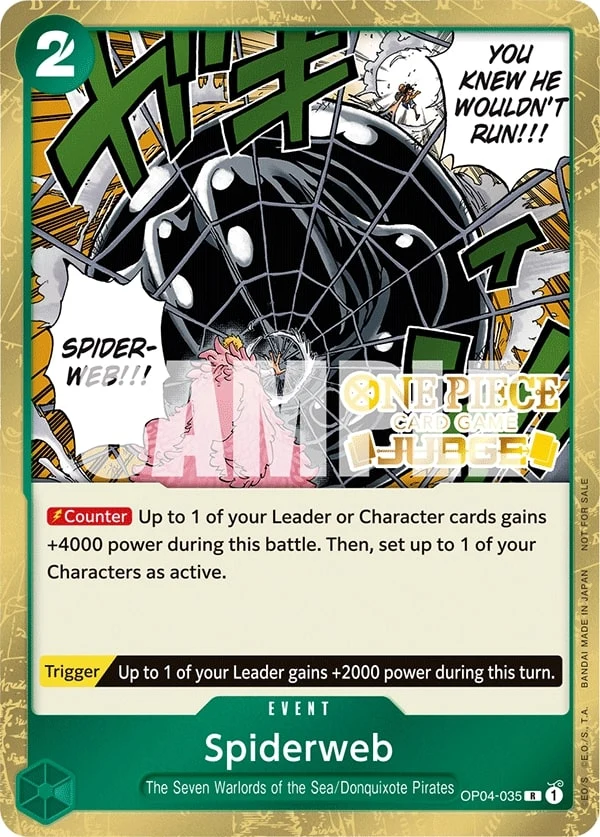Carte One Piece anglaise Spiderweb OP04-035 R