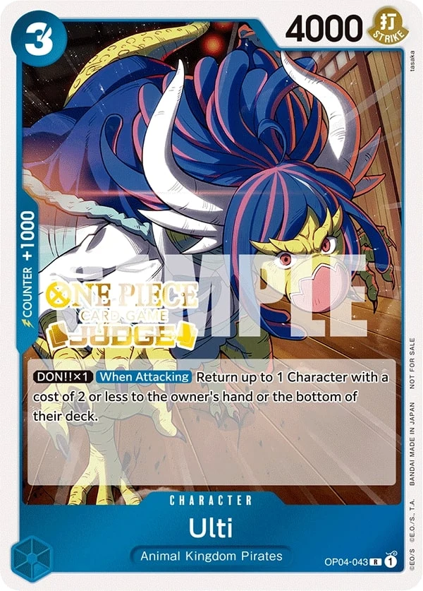 Carte One Piece anglaise Ulti OP04-043 R