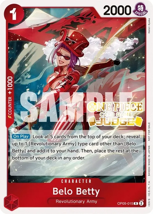 Carte One Piece anglaise OP05-015 Belo Betty