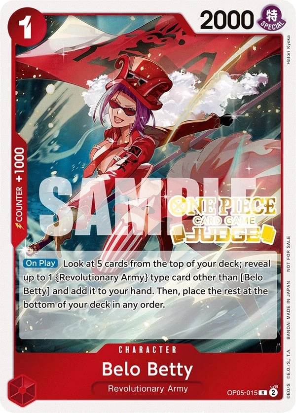 Carte One Piece anglaise Belo Betty OP05-015 R