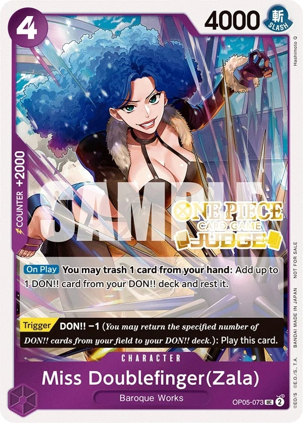 Carte One Piece anglaise Miss Doublefinger(Zala) OP05-073 UC