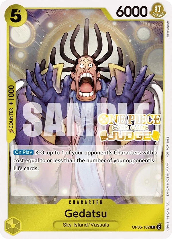 Carte One Piece anglaise Gedatsu OP05-102 R