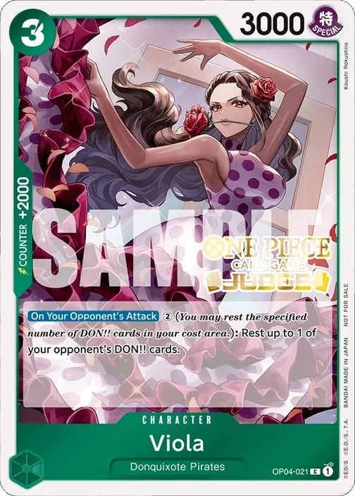 Carte One Piece anglaise OP04-021 Viola