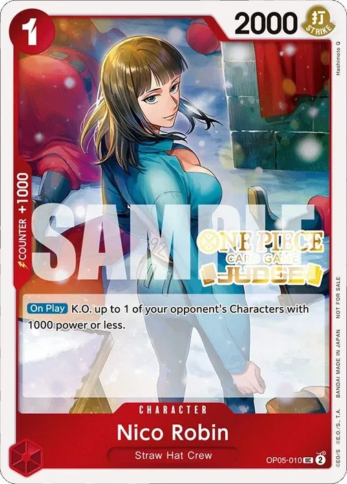Carte One Piece anglaise OP05-010 Nico Robin