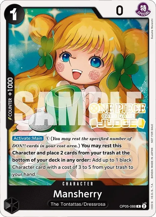 Carte One Piece anglaise OP05-088 Mansherry