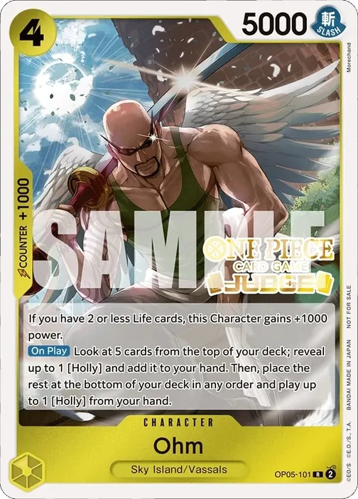 Carte One Piece anglaise OP05-101 Ohm