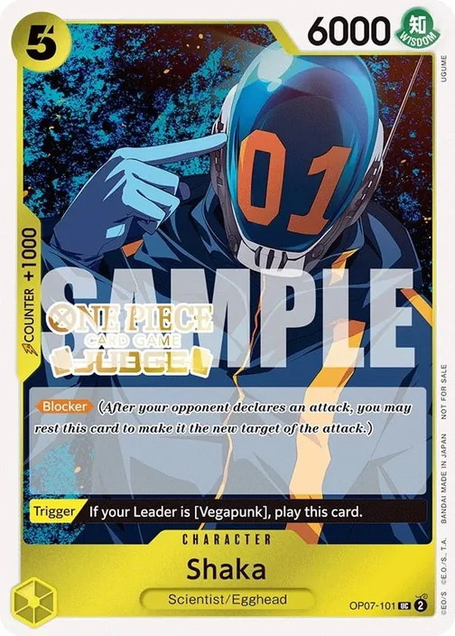 Carte One Piece anglaise OP07-101 Shaka