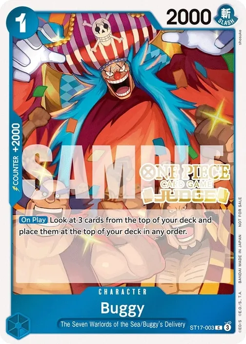 Carte One Piece anglaise ST17-003 Buggy