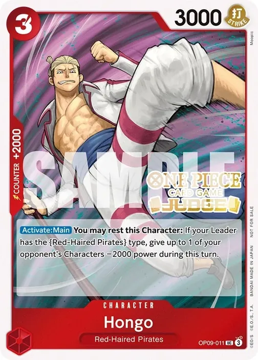 Carte One Piece anglaise OP09-011 Hongo