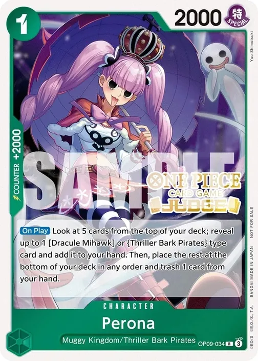 Carte One Piece anglaise OP09-034 Perona