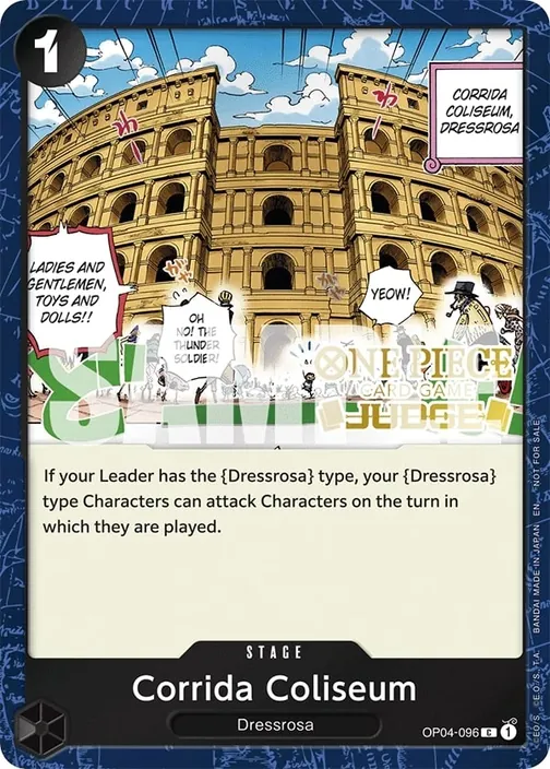 Carte One Piece anglaise OP04-096 Corrida Coliseum