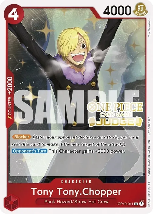 Carte One Piece anglaise OP10-011 Tony Tony.Chopper