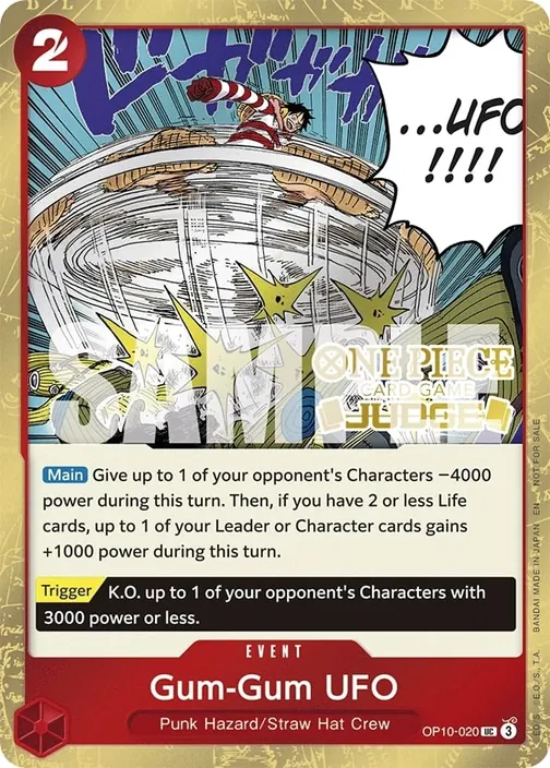 Carte One Piece anglaise OP10-020 Gum-Gum UFO