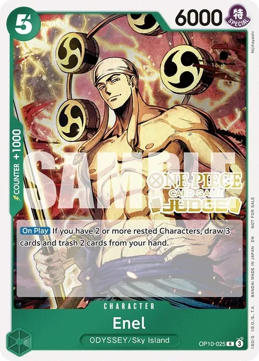 Carte One Piece anglaise OP10-025 Enel