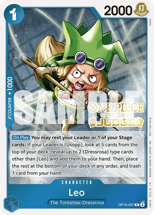Carte One Piece anglaise OP10-057 Leo
