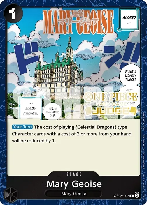 Carte One Piece anglaise OP05-097 Mary Geoise