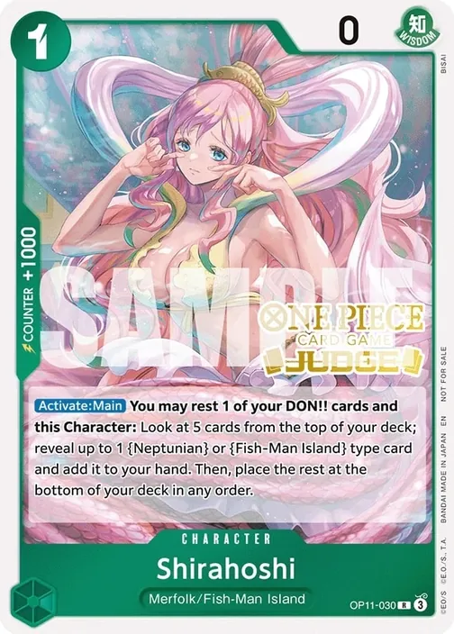 Carte One Piece anglaise OP11-030 Shirahoshi