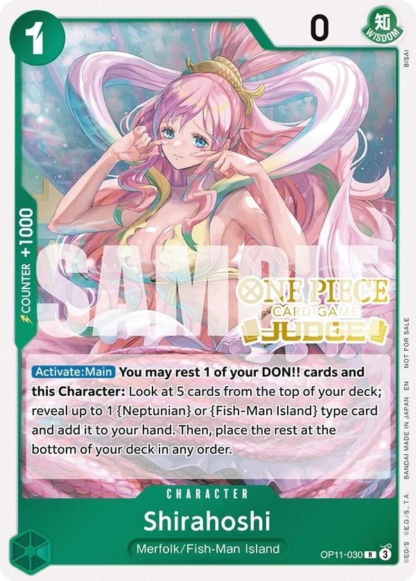 Carte One Piece anglaise Shirahoshi OP11-030 R