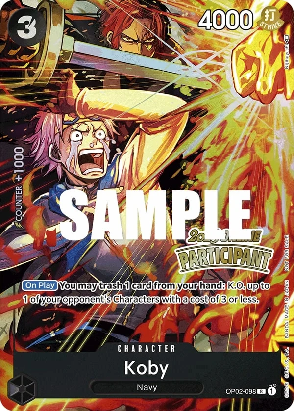 Carte One Piece anglaise Koby OP02-098 R