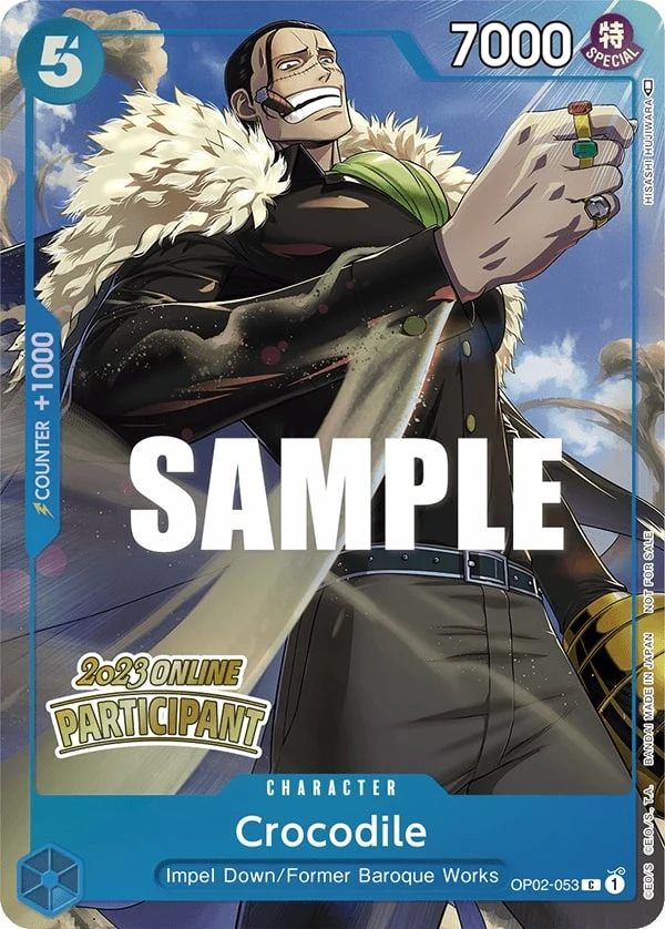 Carte One Piece anglaise Crocodile OP02-053 C
