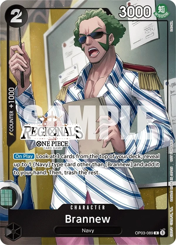 Carte One Piece anglaise Brannew OP03-089 R