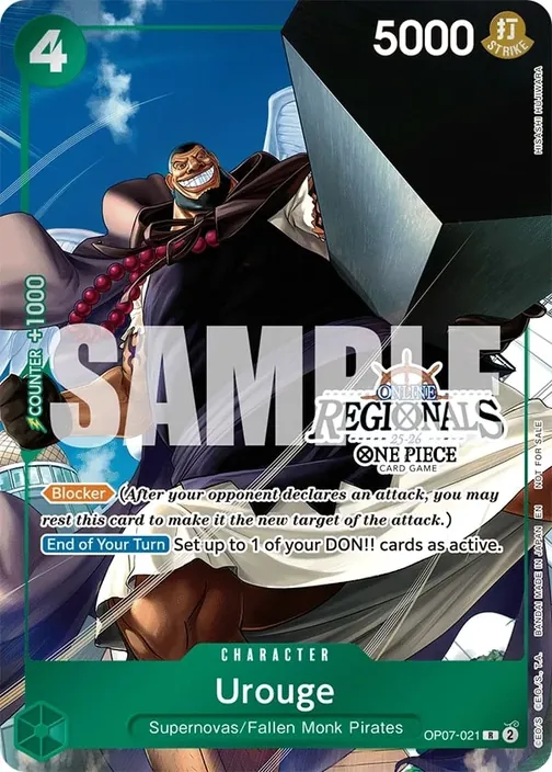 Carte One Piece anglaise OP07-021 Urouge