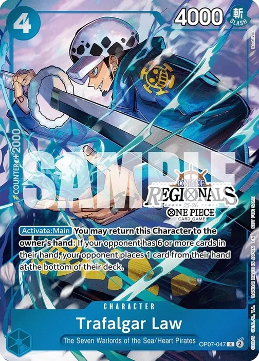 Carte One Piece anglaise OP07-047 Trafalgar Law