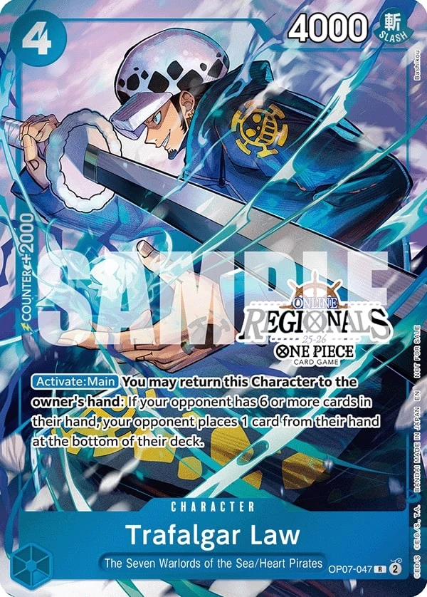 Carte One Piece anglaise Trafalgar Law OP07-047 R