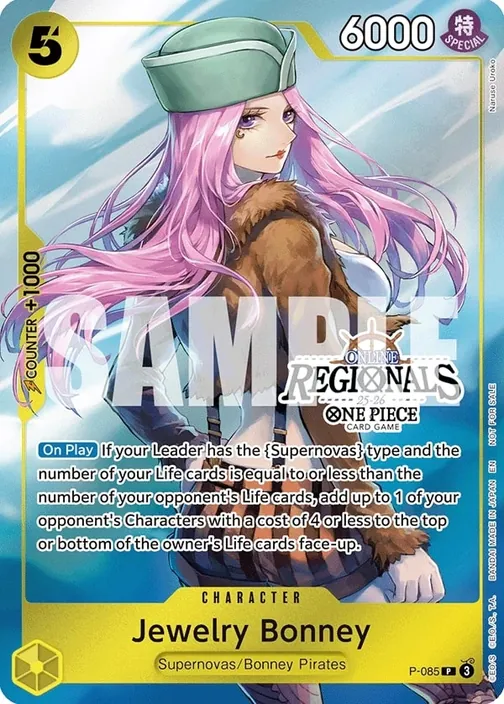 Carte One Piece anglaise P-085 Jewelry Bonney