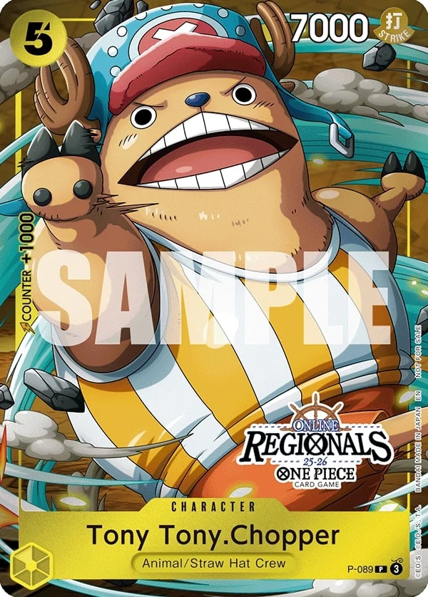 Carte One Piece anglaise Tony Tony.Chopper P-089 P