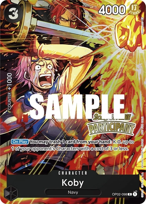 Carte One Piece anglaise Koby OP02-098 R