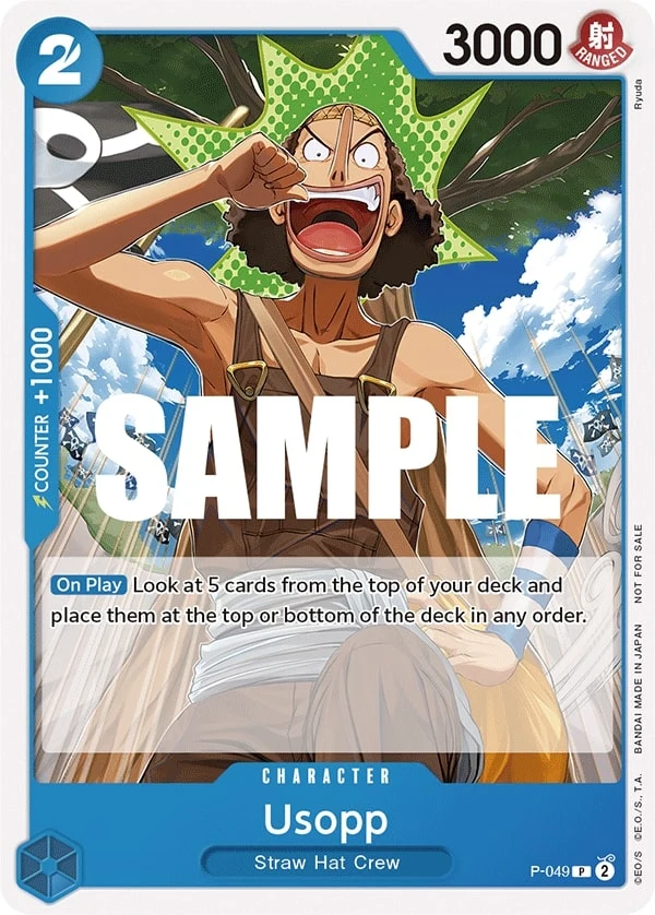 Carte One Piece anglaise Usopp P-049 P