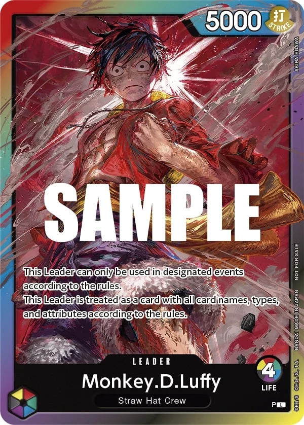 Carte One Piece anglaise Monkey.D.Luffy L