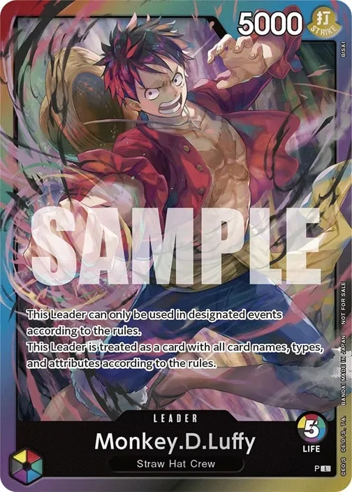 Carte One Piece anglaise  Monkey.D.Luffy (version 3)